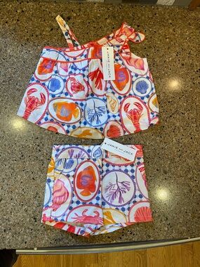 Janie and Jack Ocean Icon Print Set 6-12 month